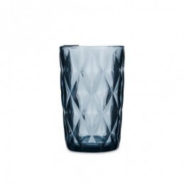 VASO ALTO AZUL 6UDS VIDRIO...
